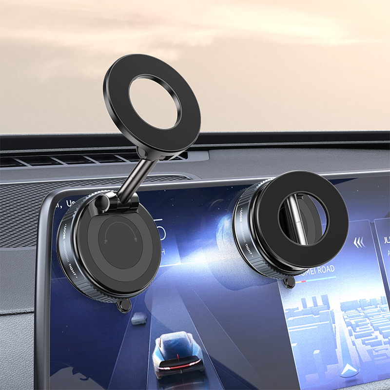 Magnetic Car Phone Holder – Foldable 360° Dashboard Mount