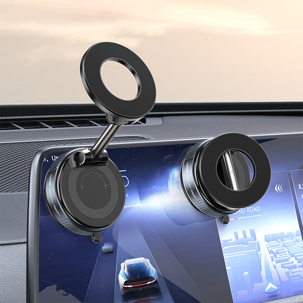 Magnetic Car Phone Holder – Foldable 360° Dashboard Mount