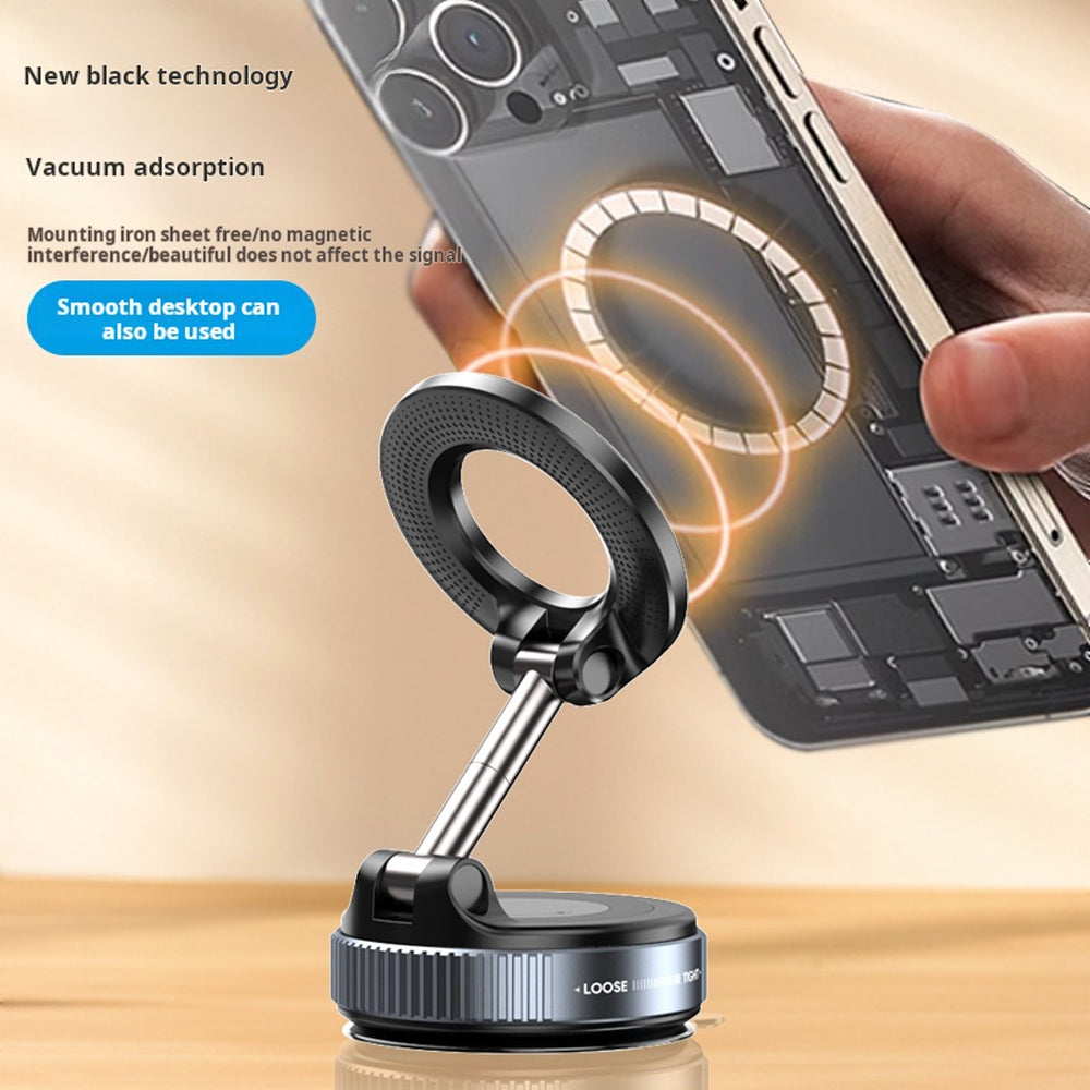 Magnetic Car Phone Holder – Foldable 360° Dashboard Mount