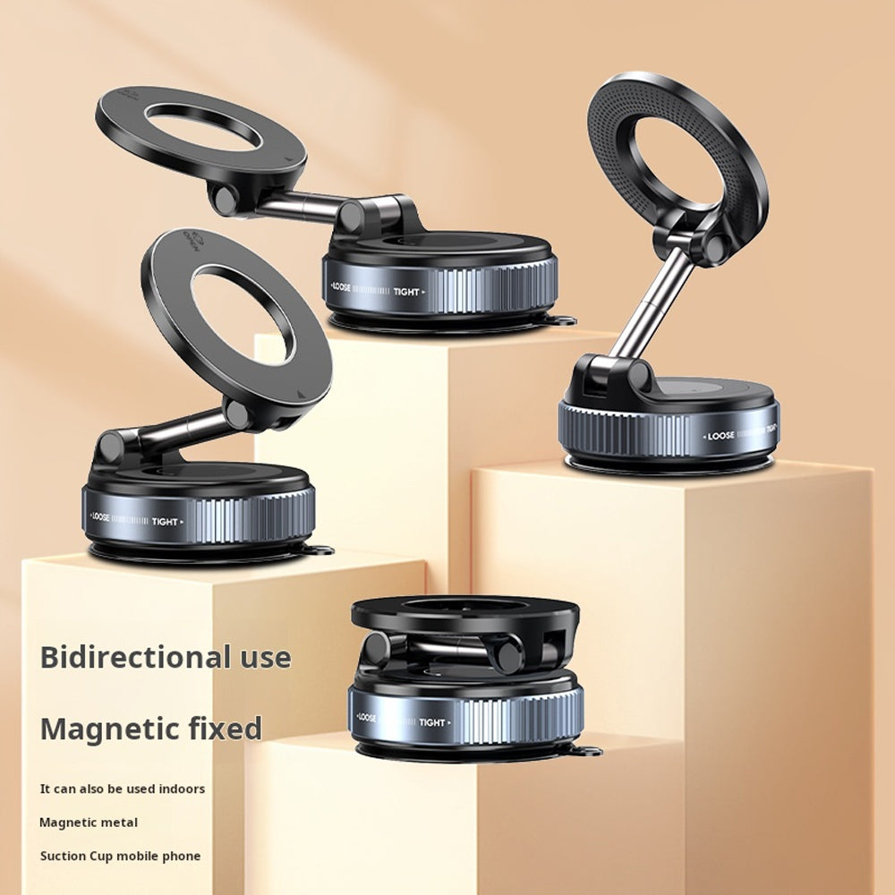 Magnetic Car Phone Holder – Foldable 360° Dashboard Mount