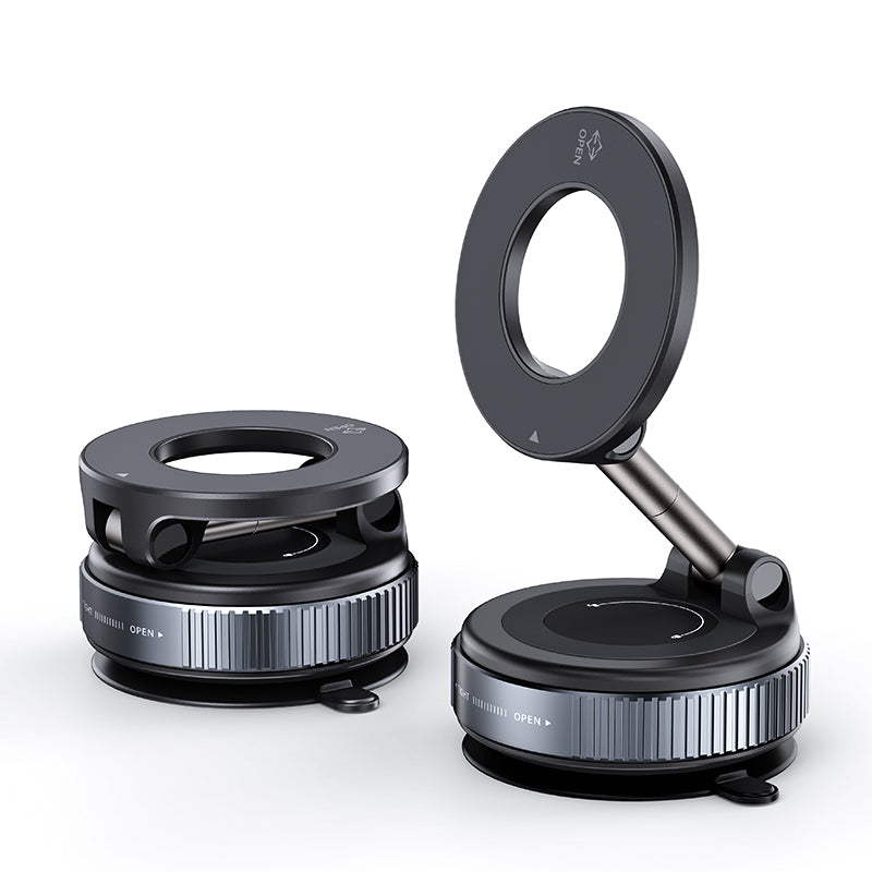 Magnetic Car Phone Holder – Foldable 360° Dashboard Mount