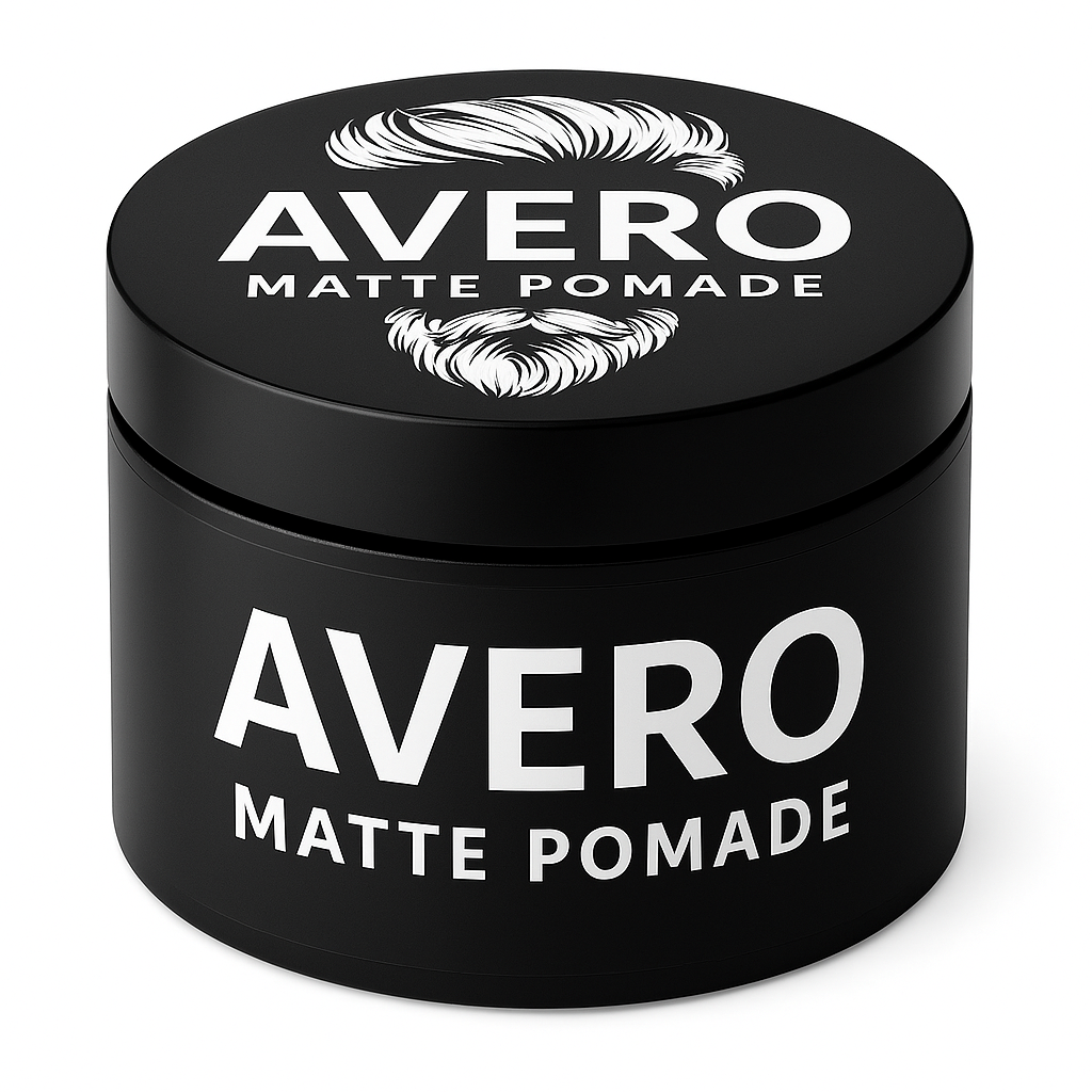 AVERO Matte Pomade – Strong Hold & Natural Matte Finish