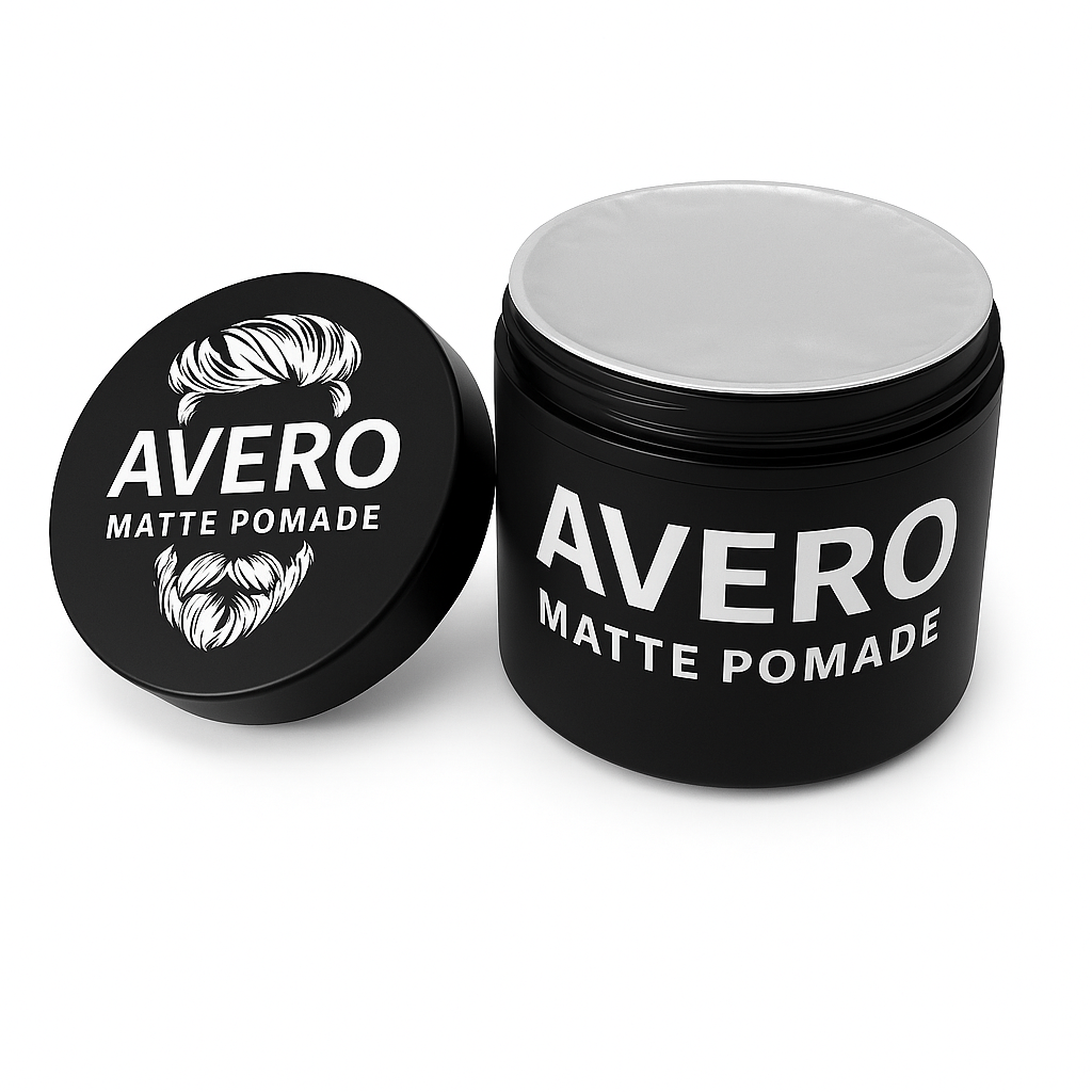 AVERO Matte Pomade – Strong Hold & Natural Matte Finish