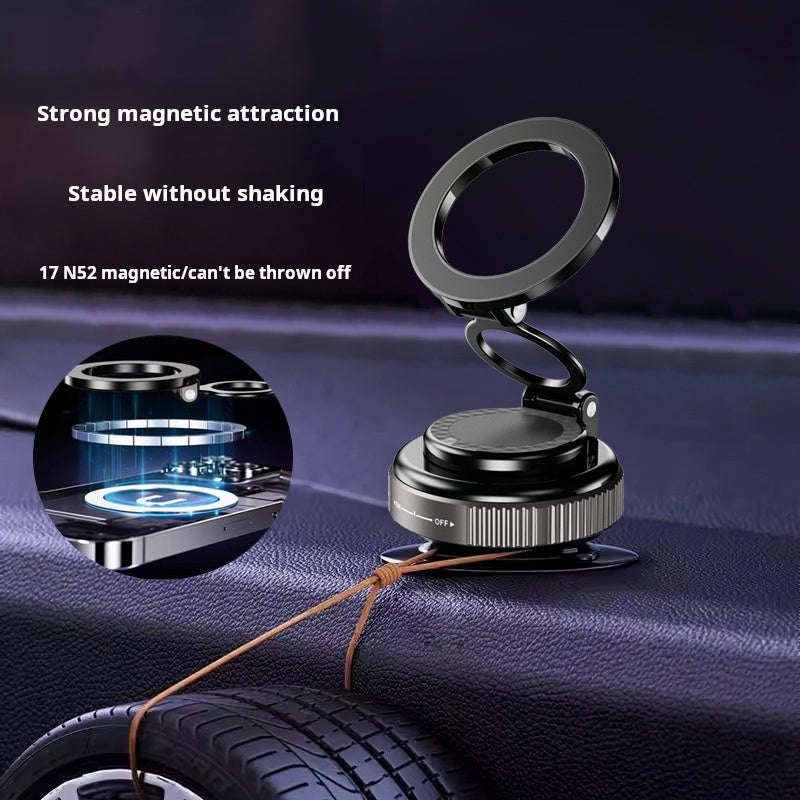 Magnetic Car Phone Holder – Foldable 360° Dashboard Mount